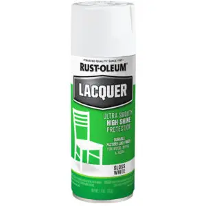 11 Oz Rust-Oleum 1904830 White Specialty Lacquer Spray Paint, Gloss
