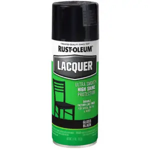 11 Oz Rust-Oleum 1905830 Black Specialty Lacquer Spray Paint, Gloss