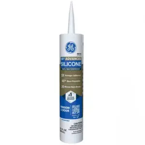 12 Pack of 10.1 Oz GE 2811093 White Silicone 2 Advanced Window & Door Sealant