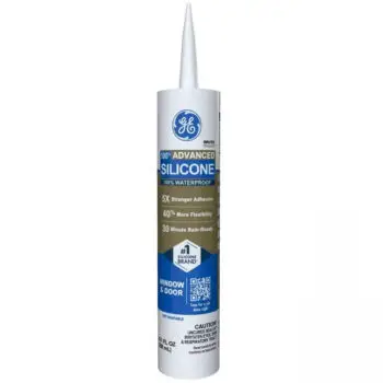 12 Pack of 10.1 Oz GE 2811093 White Silicone 2 Advanced Window & Door Sealant
