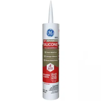 36-Pack of 10.1 Oz GE 2812565 White Silicone 2 Advanced Kitchen and Bath Sealant
