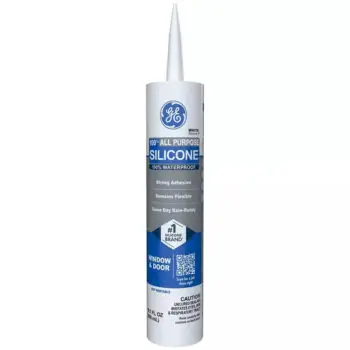 12 Pack of 10.1 Oz GE 2795576 Clear Silicone 1 All Purpose Window and Door Sealant