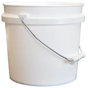 1 Gal Leaktite 1123000 White Plastic Pail