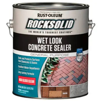 Gal Rust-Oleum 317927 High Gloss Clear RockSolid Wet Look Concrete Sealer