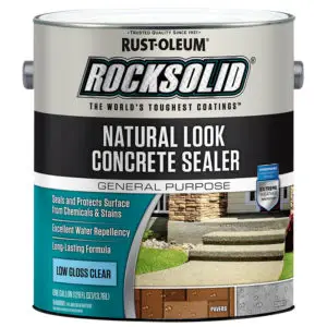 Gal Rust-Oleum 317928 Low Gloss Clear RockSolid Natural Look Concrete Sealer