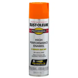 6‐Pack of 15 Oz Rust-Oleum 7555838 Safety Orange Professional High Performance Enamel Spray Paint