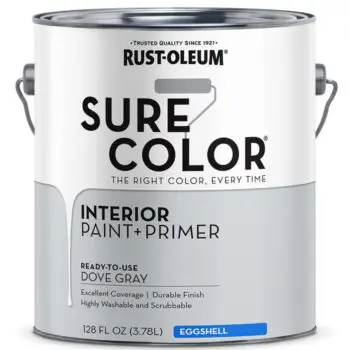 2‐Pack of 1 Gal Rust‐Oleum 380223 Dove Gray Sure Color Interior Paint + Primer, Eggshell