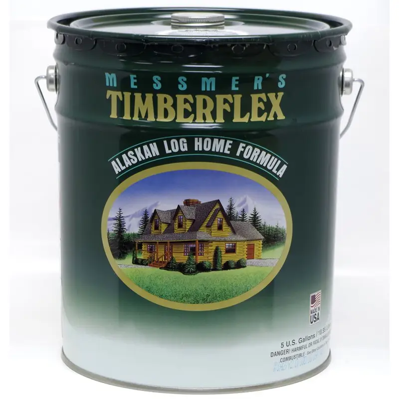 16‐Pack of 5 Gal Messmer’s TF‐603 Dark Walnut Timberflex Alaskan Log ...