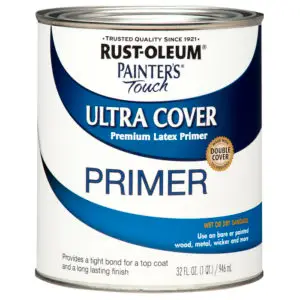 2-Pack of 1 Qt Rust-Oleum 224430T White Primer Painter's Touch Ultra Cover Premium Latex Paint