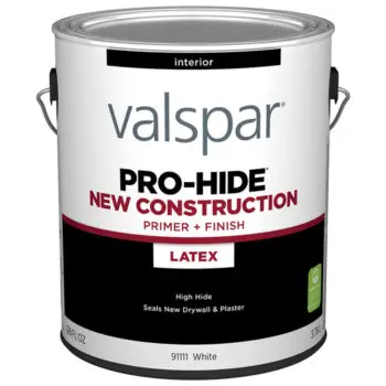 2‐Pack of 1 Gal Valspar 91111 White Pro‐Hide New Construction Primer