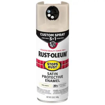 450‐Pack of 12 Oz Rust‐Oleum 376875 Shell White Stops Rust Protective Enamel with 5‐in‐1 Custom Spray, Satin