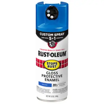12 Oz Rust‐Oleum 376896 Sail Blue Stops Rust Protective Enamel with 5‐in‐1 Custom Spray, Gloss