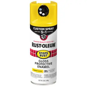 Pallet (1638 ct) of 12 Oz Rust‐Oleum 376898 Sunburst Yellow Stops Rust Protective Enamel with 5‐in‐1 Custom Spray, Gloss
