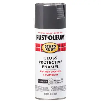 12 Oz Rust‐Oleum 7784830 Charcoal Gray Stops Rust Protective Enamel Spray Paint, Gloss