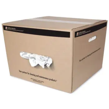 20‐Pack of 20 Lbs Buffalo 10518 White Recycled T-Shirt Wiper Cloth Rags, Boxed