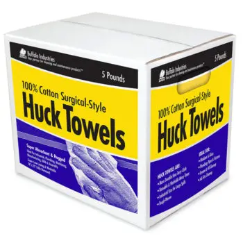 16‐Pack of 5 Lbs Buffalo 10211 Buffalo 16” x 23” Huck Towels