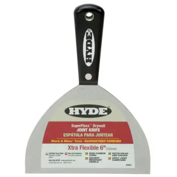 10‐Pack of 6” Hyde 02852 Black & Silver SuperFlexx Drywall Joint Knife