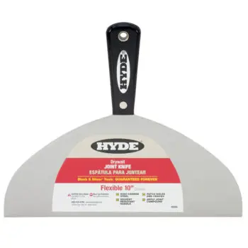 5‐Pack of 10” Hyde 02880 Black & Silver Flexible Drywall Joint Knife