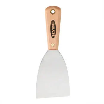 25‐Pack of 3” Hyde 07360 Hyde Hardwood Handle Flexible Joint Knife, Carbon Steel Blade