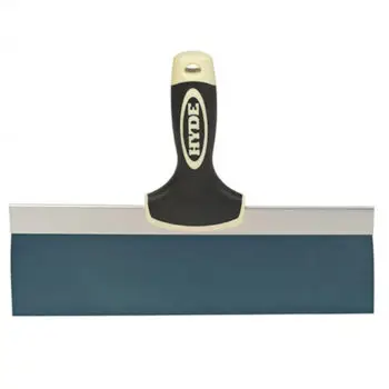 15‐Pack of 12” Hyde 09273 Pro Project Blue Steel Taping Knife with Flat Back