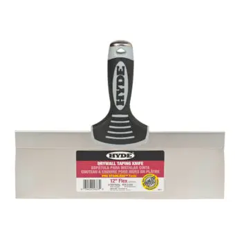 15‐Pack of 12” Hyde 09373 Pro Stainless Stainless Steel Taping Knife, Flat Back