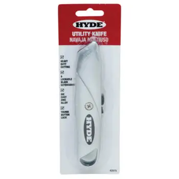 50‐Pack of Hyde 42075 Hyde Retractable Blade Utility Knife