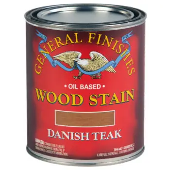12‐Pack of 1 Qt General Finishes DTQT Danish Teak Wood Stain Oil‐Based Penetrating Stain