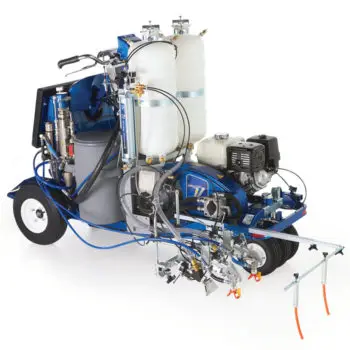 Graco 17H473 LineLazer V 250DC HP Reflective Series Self‐Propelled Gas Hydraulic Airless Line Striper, 2 Auto Guns, 2 Tanks