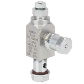 Graco 25F508 GL‐32 Carbon Steel Replacement Grease Injector, 6 mm outlet, BSPP