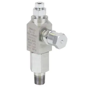 Graco 25F507 GL‐32  Carbon Steel Stand Alone Grease Injector, 6 mm outlet, BSPP