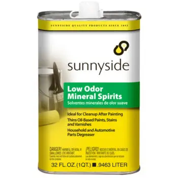 4‐Pack of 1 Qt Sunnyside 30332 Sunnyside Low Odor Mineral Spirits, Low VOC